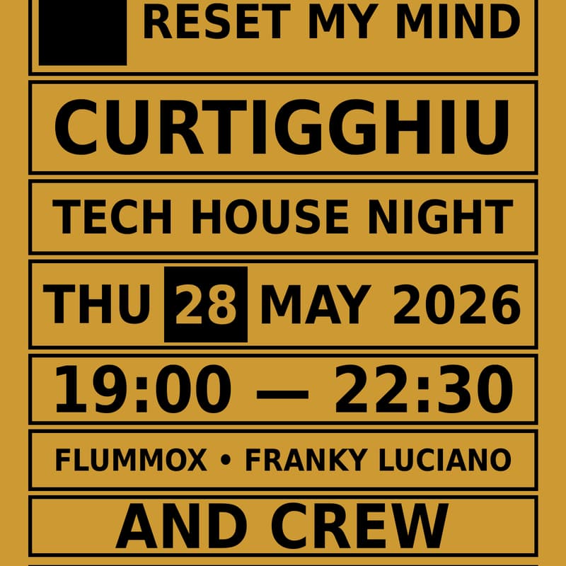 Immagine di copertina per Reset my mind presents Curtigghiu - Dj set by Flummox & Franky Luciano + Crew
