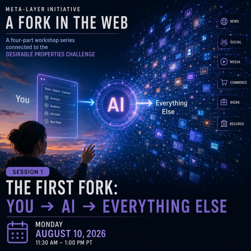 Cover Image for The First Fork: You → AI → Everything Else