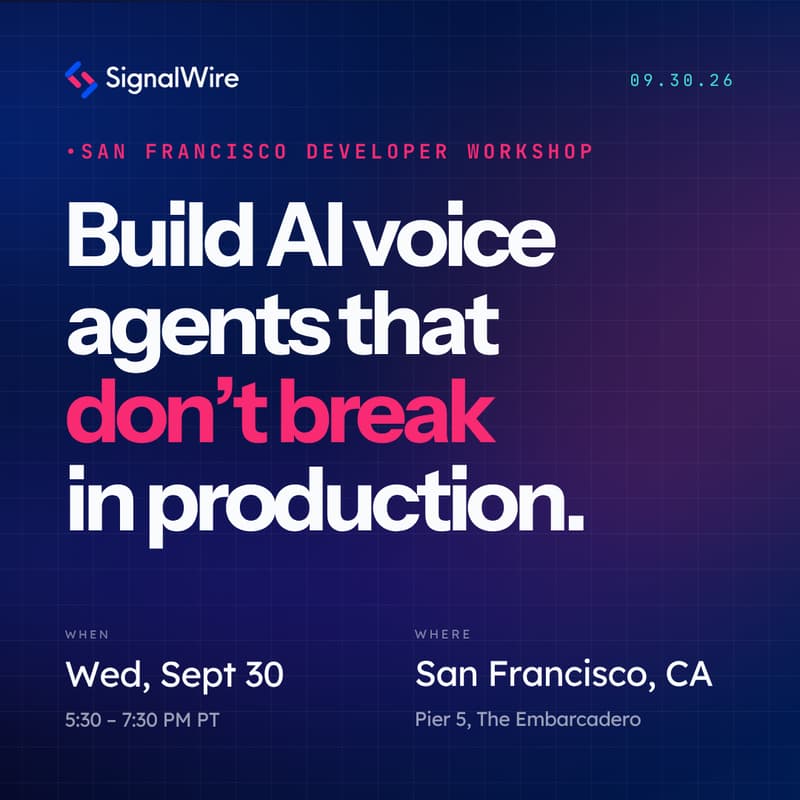 Cover Image for [SF] AI Developer Workshop - Build AI Voice Agents