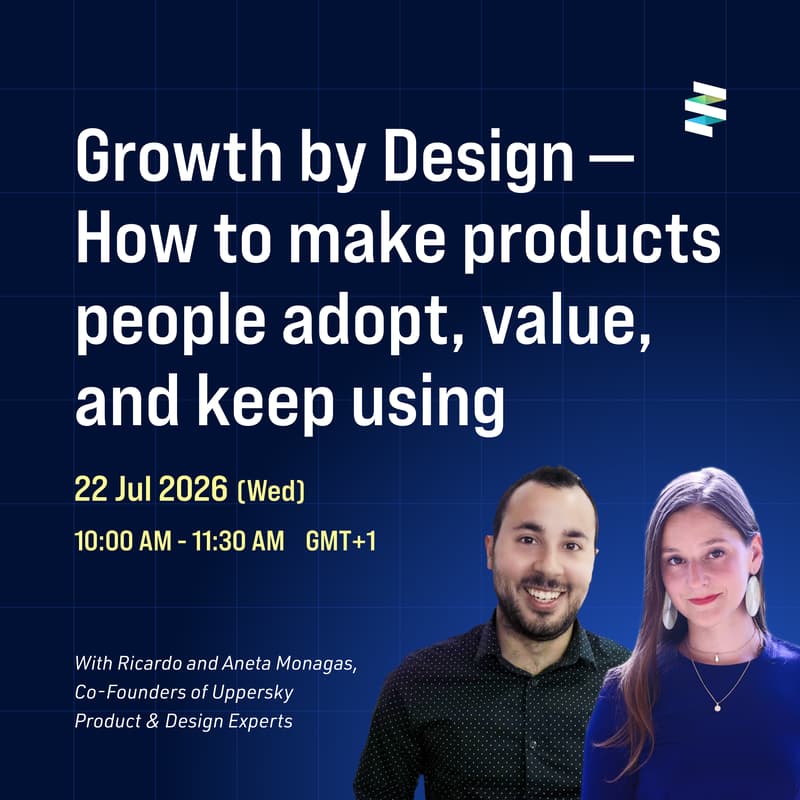 Cover Image for Growth by Design — How to design products people adopt, value, and keep using
