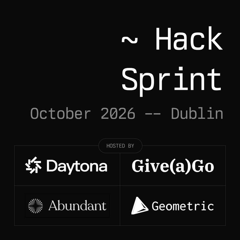 Cover Image for Daytona HackSprint w/ Abundant & Geometric, Dublin - October 7, 2026