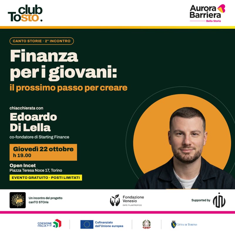 Cover Image for Finanza per i giovani: il prossimo passo per creare. con Edoardo di Lella