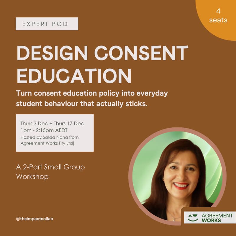 Cover Image for Design Consent Education Expert Pod — with Sarda Nana from Agreement Works Pty Ltd