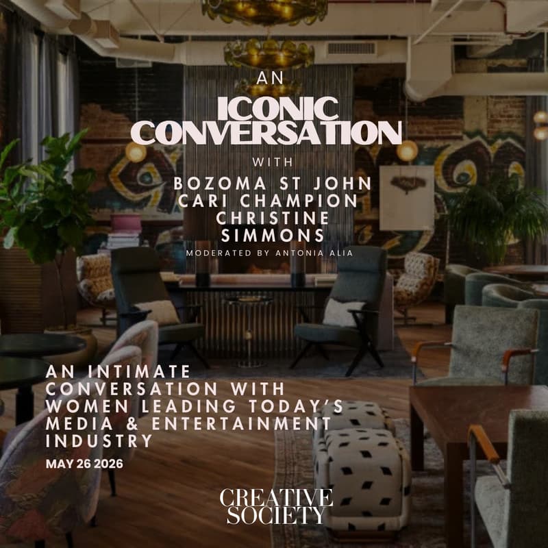 Cover Image for Creative Society Presents: An Iconic Conversation with Bozoma St. John, Cari Champion & Christine Simmons