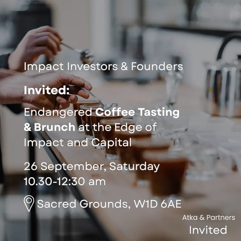 Cover Image for Invited: Endangered Coffee Tasting & Brunch at the Edge of Impact and Capital