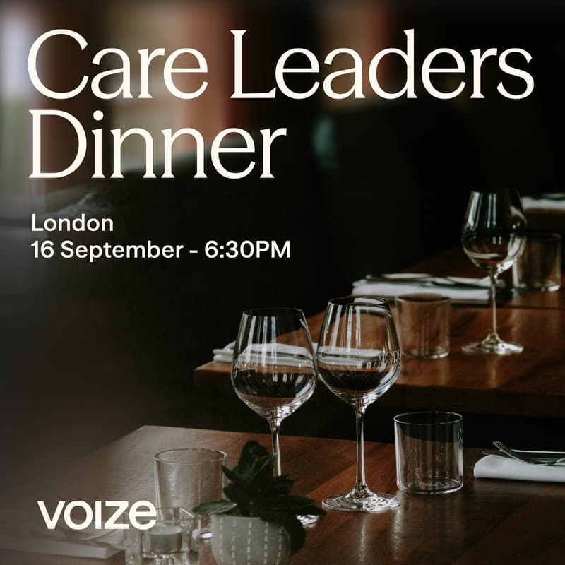 Cover Image for voize Care Leaders Dinner in partnership with Care Match UK