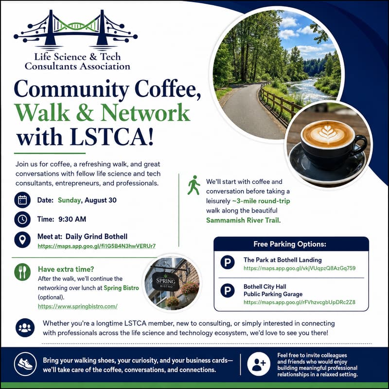 Cover Image for Community Coffee, Walk & Network with LSTCA!