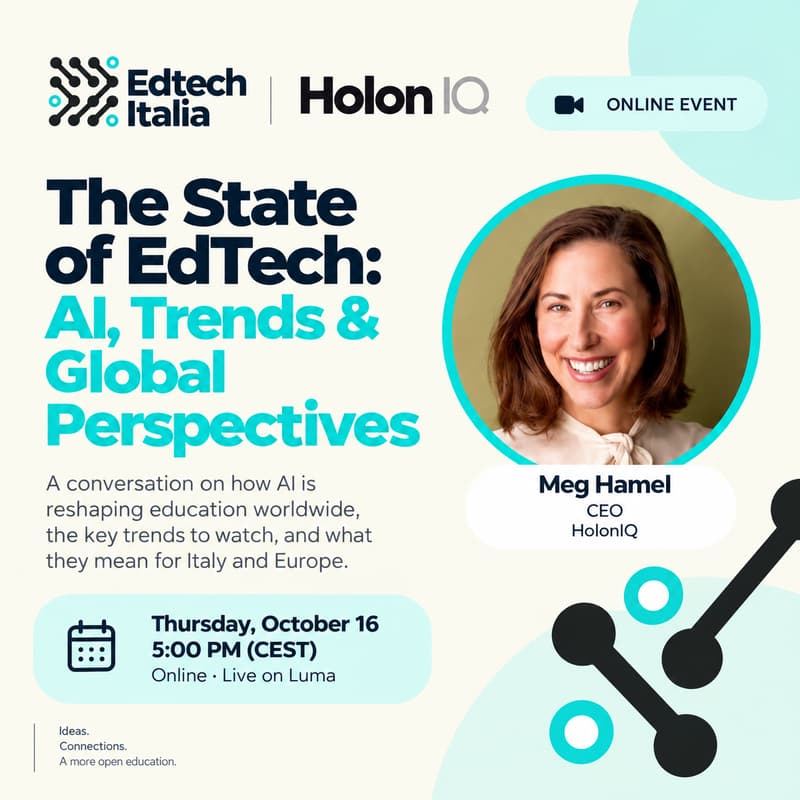 Cover Image for The State of EdTech: AI, Trends & Global Perspectives (Edtech Italia - HolonIQ)