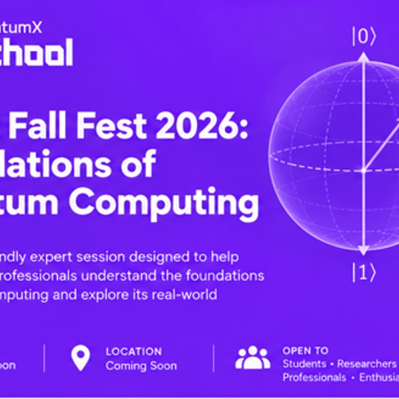 Cover Image for Qiskit Fall Fest 2026: Foundations of Quantum Computing