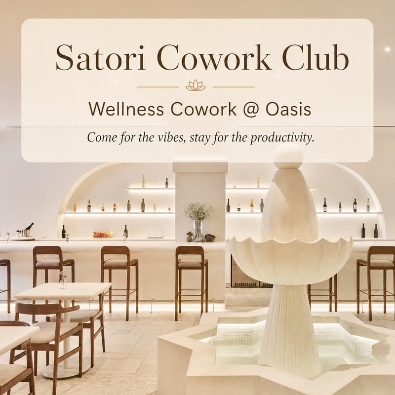 Cover Image for Satori Wellness Cowork Sesh