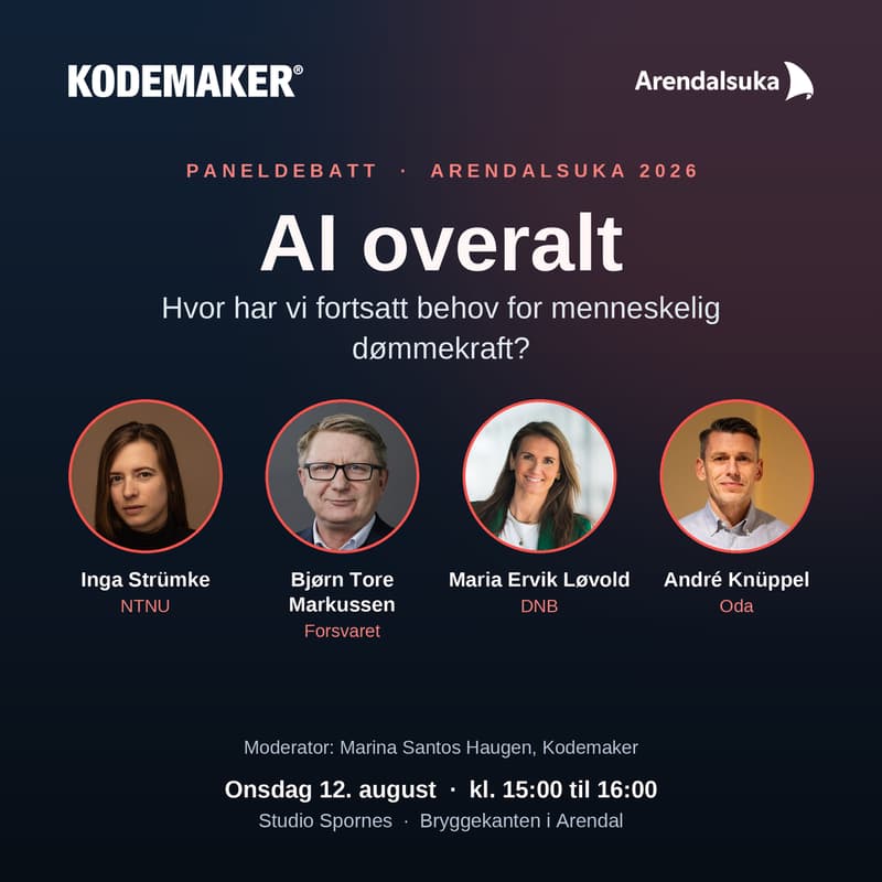 Cover Image for AI overalt: hvor har vi fortsatt behov for menneskelig dømmekraft?