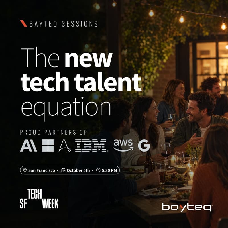 Cover Image for Private dinner: The New Tech Talent Equation | Leaders deciding what to build in-house, who to hire, and when to bring in external experts