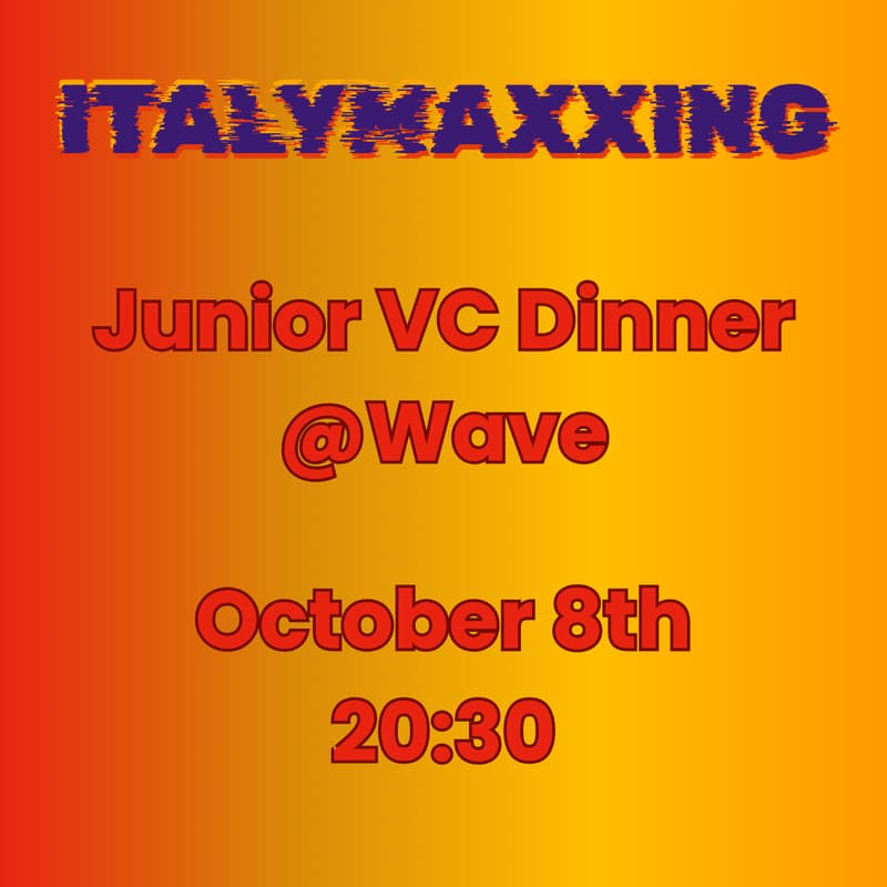 Cover Image for Junior VC Dinner @ Wave