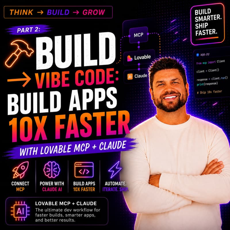 Cover Image for Build → Vibe Code: Build Apps 10x Faster with Lovable MCP + Claude