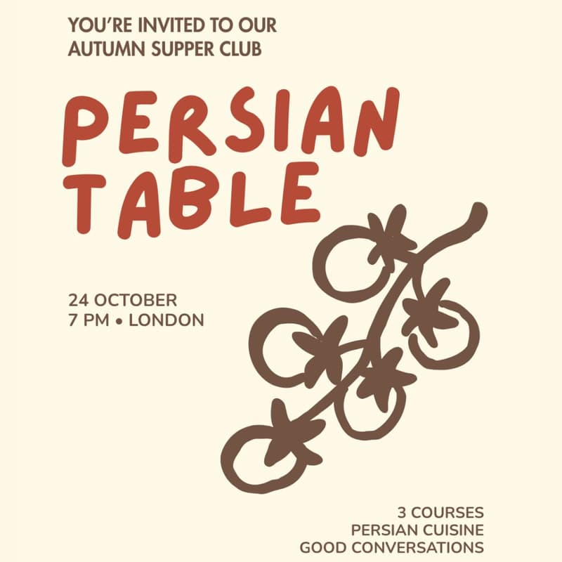 Cover Image for OUR SUPPA • PERSIAN TABLE