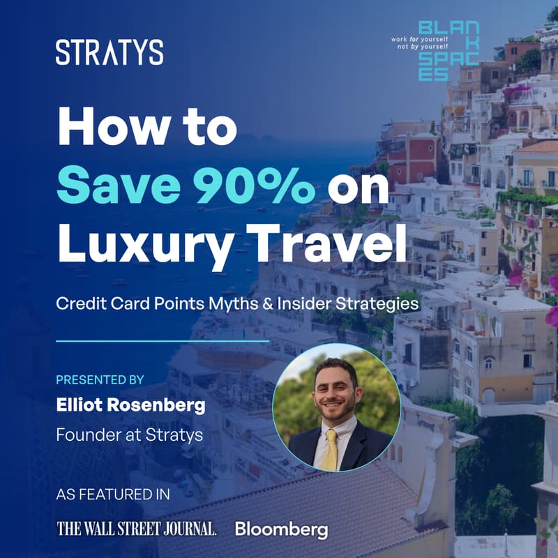 Cover Image for How to Save 90% on Luxury Travel with Credit Card Points