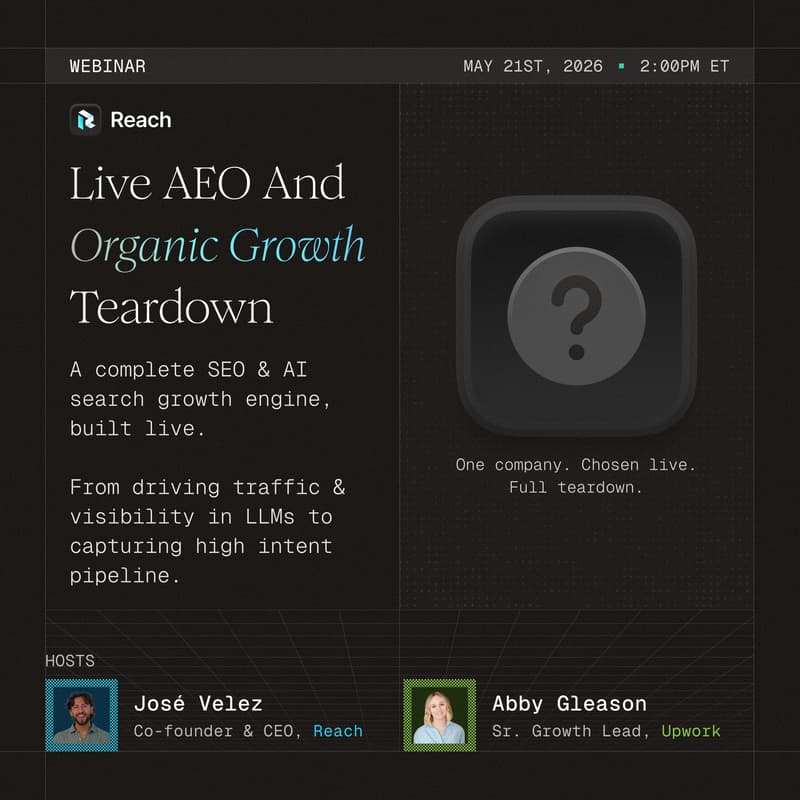 Cover Image for Live AEO and Organic Growth Strategy Teardown w/ Abby Gleason & Jose Velez