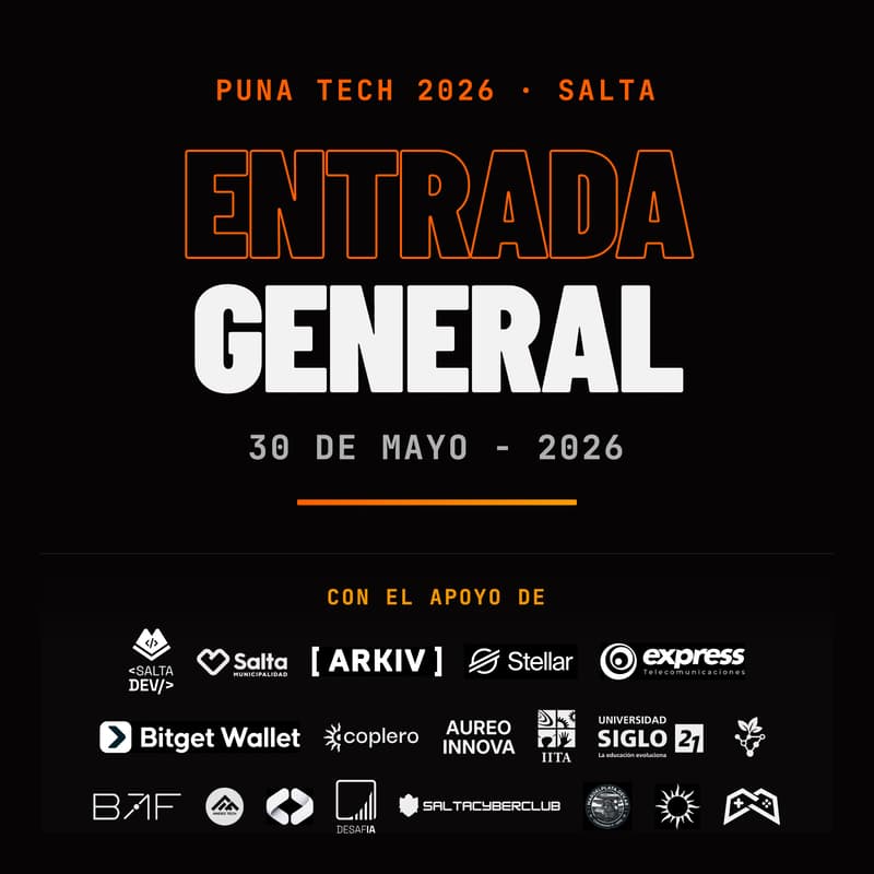 Foto de portada de PunaTech 2026 - Entrada general - 30 de Mayo