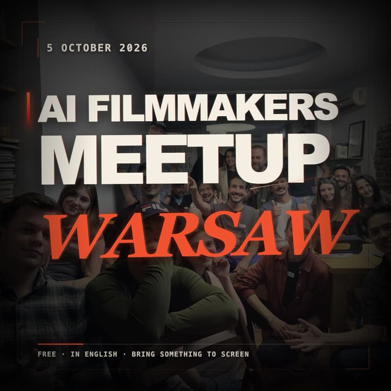 Cover Image for AI Filmmakers Meetup Warsaw