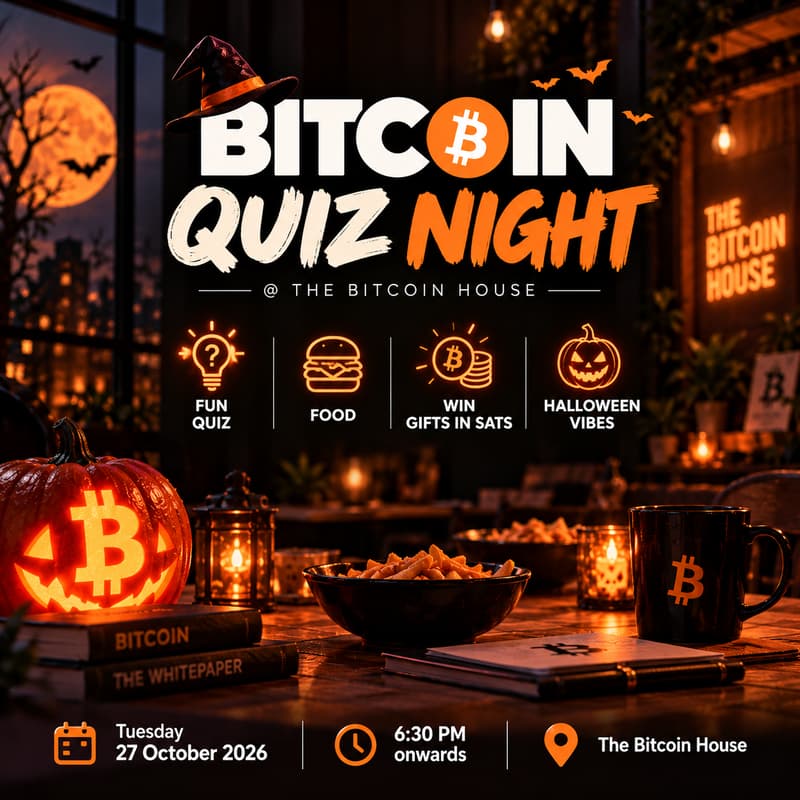 Cover Image for 🎃 Bitcoin Quiz Night - The Bitcoin House, Colombo.