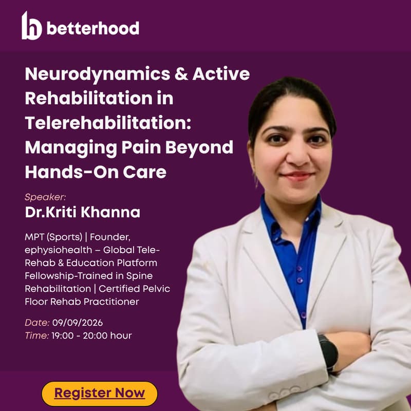 Cover Image for Neurodynamics& Active Rehabilitation in Telerehabilitation : Managing Pain Beyond Hands-On Care