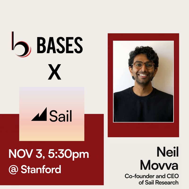 Cover Image for BASES x Sail: Neil Movva on Infrastructure for Long-Horizon Agents