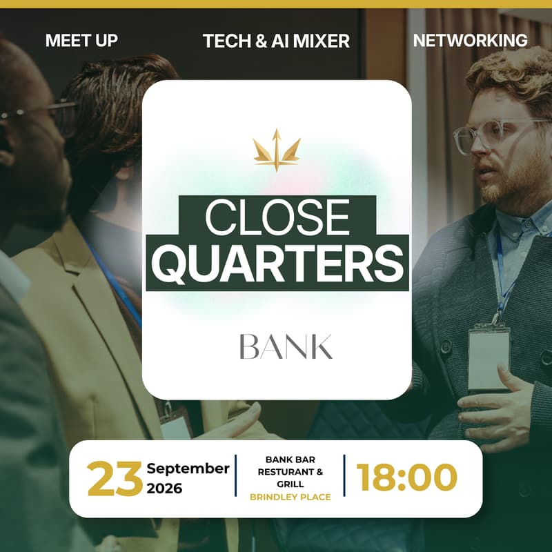 Cover Image for Close Quarters: Birmingham Tech & AI Mixer