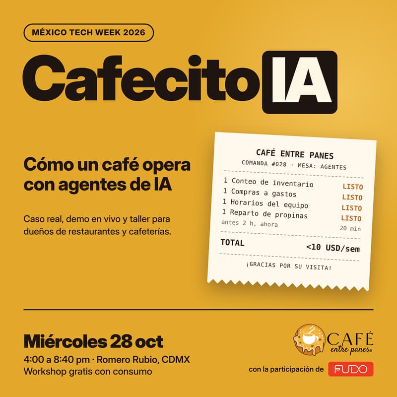 Cover Image for Cafecito IA: cómo un café opera con agentes de IA 🤖
