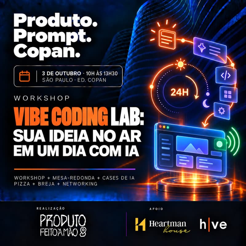 Cover Image for Vibe Coding Lab: Sua ideia no Ar em Um Dia com IA
