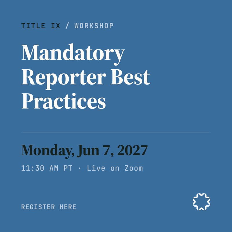 Cover Image for Mandatory reporter best practices.