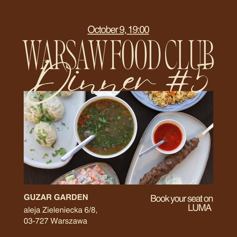 Cover Image for Warsaw Food Club: Uzbek Food