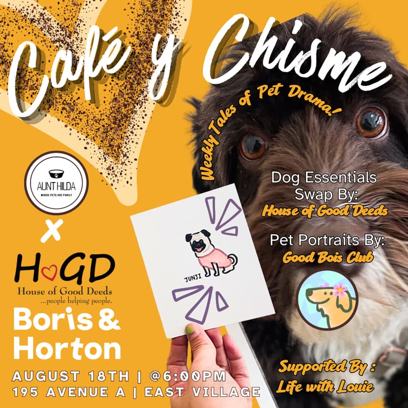 Cover Image for Café y Chisme: Tuesday Turn-Down Yappy Hour!