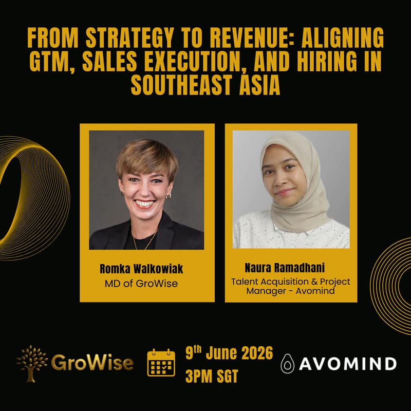 Cover Image for From Strategy to Revenue: Aligning GTM, Sales Execution, and Hiring in Southeast Asia