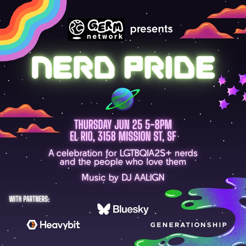 Cover Image for Nerd Pride: SF Pride Happy Hour with Germ Network & Friends
