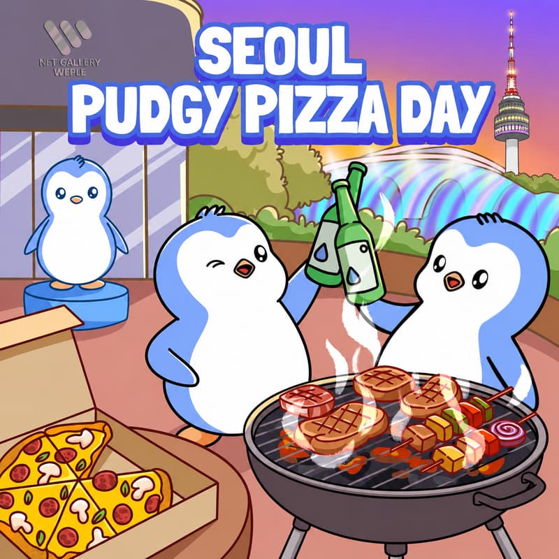 Cover Image for 🇰🇷 Seoul Pudgy Pizza Day 🐧