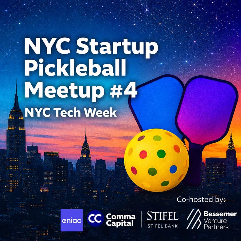 Cover Image for NYC Startup Pickleball Meetup #4: NYC Tech Week!