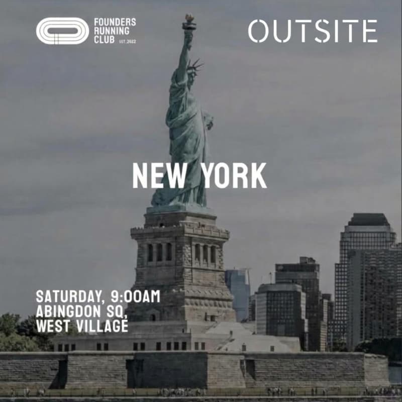 Cover Image for Founders Running Club NYC x Outsite: Morning 5K, Coffee & Pastries!