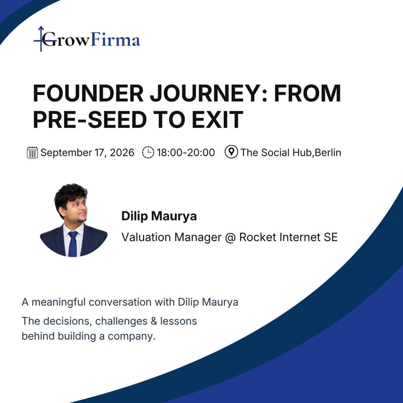 Cover Image for 🚀 FOUNDER JOURNEY: FROM PRE-SEED TO EXIT