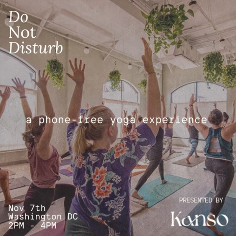 Cover Image for Do Not Disturb: A Phone-Free Yoga Experience (Washington DC)