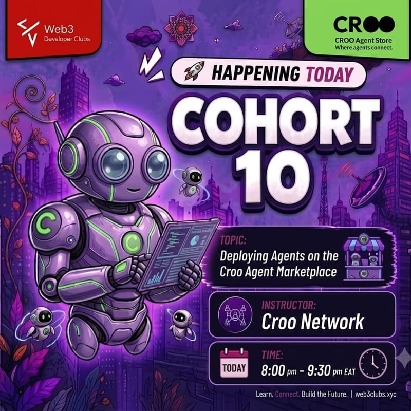 Cover Image for COHORT 10 : Deploying Agents on the CROO Agent Marketplace