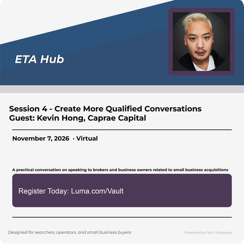 Cover Image for ETA HUB: Session 4 - Create More Qualified Conversations