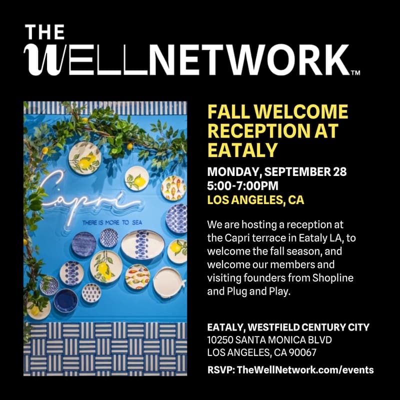 Cover Image for Well Network & Partners Fall Reception, September 28, 2026