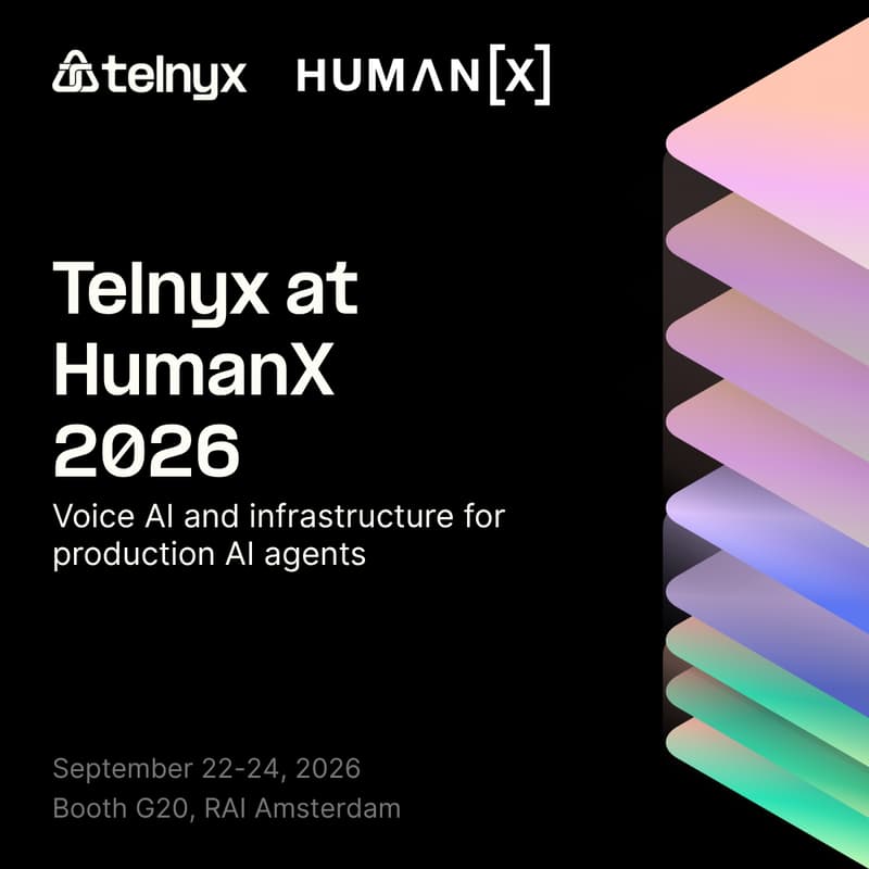 Cover Image for Telnyx at HumanX Amsterdam 2026