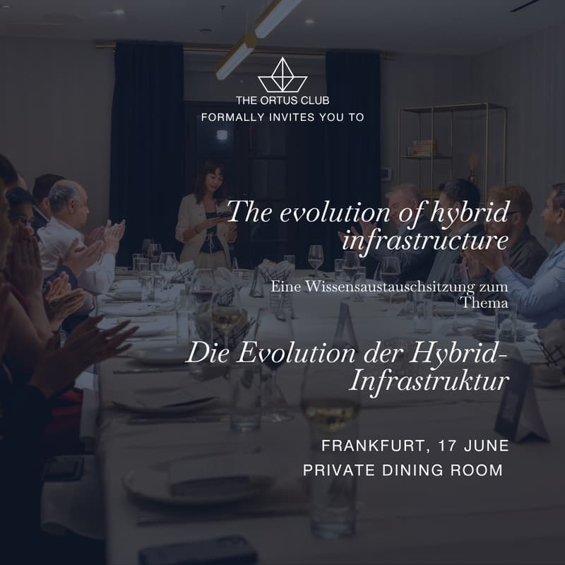 Cover Image for Executive Dinner & Discussion: The Evolution of Hybrid Infrastructure