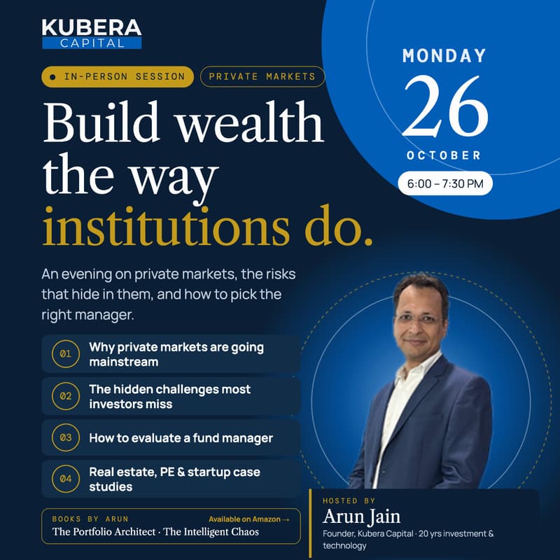 Cover Image for Build Wealth The Way Institutions Do By Arun Jain