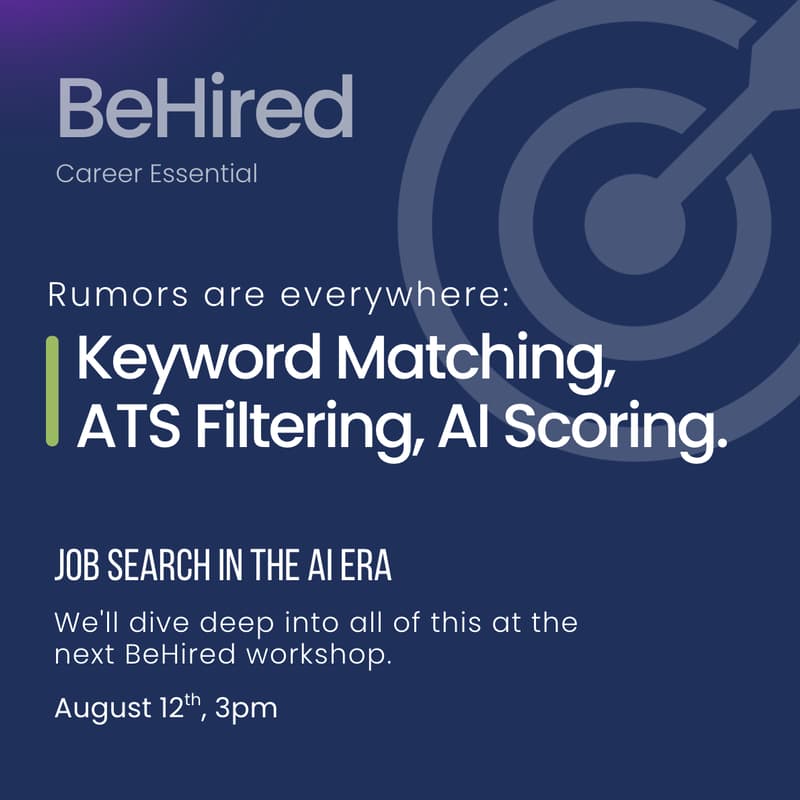 Cover Image for BeHired | Career Essential (Job Search in the Ai Era)
