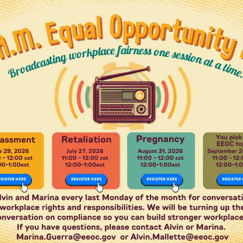 Cover Image for EEOC A.M. Equal Oppurtunity Hour - Retaliation