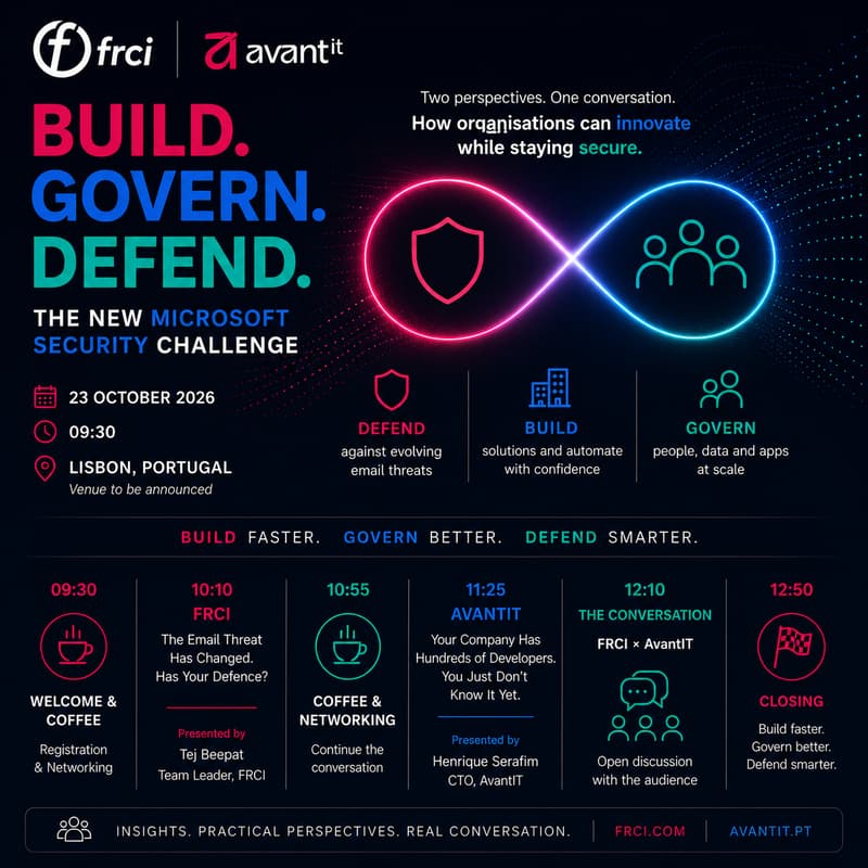 Cover Image for BUILD. GOVERN. DEFEND. — The New Microsoft Security Challenge