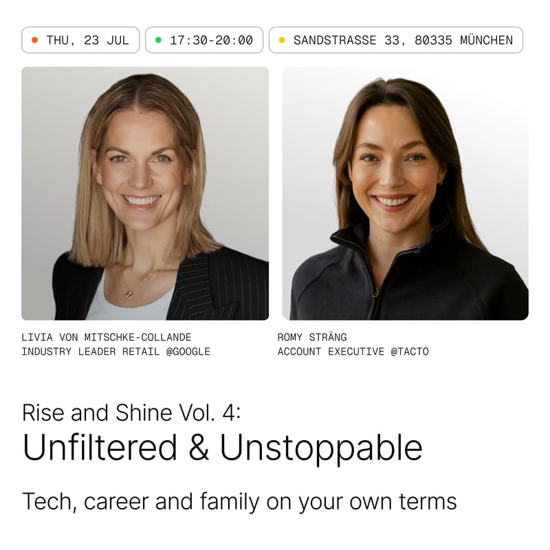 Cover Image for Rise & Shine Vol. 4: Livia von Mitschke-Collande - Unfiltered & Unstoppable: Tech, career and family on your own terms
