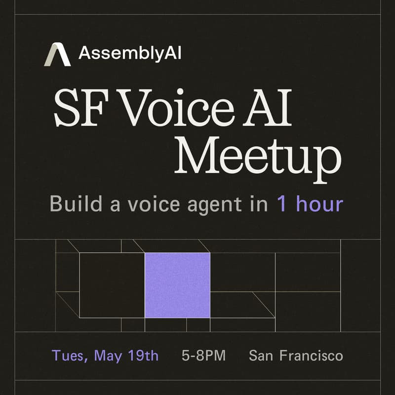 Cover Image for SF Voice AI Meetup: Build a Voice Agent in 1 hour 🎙️